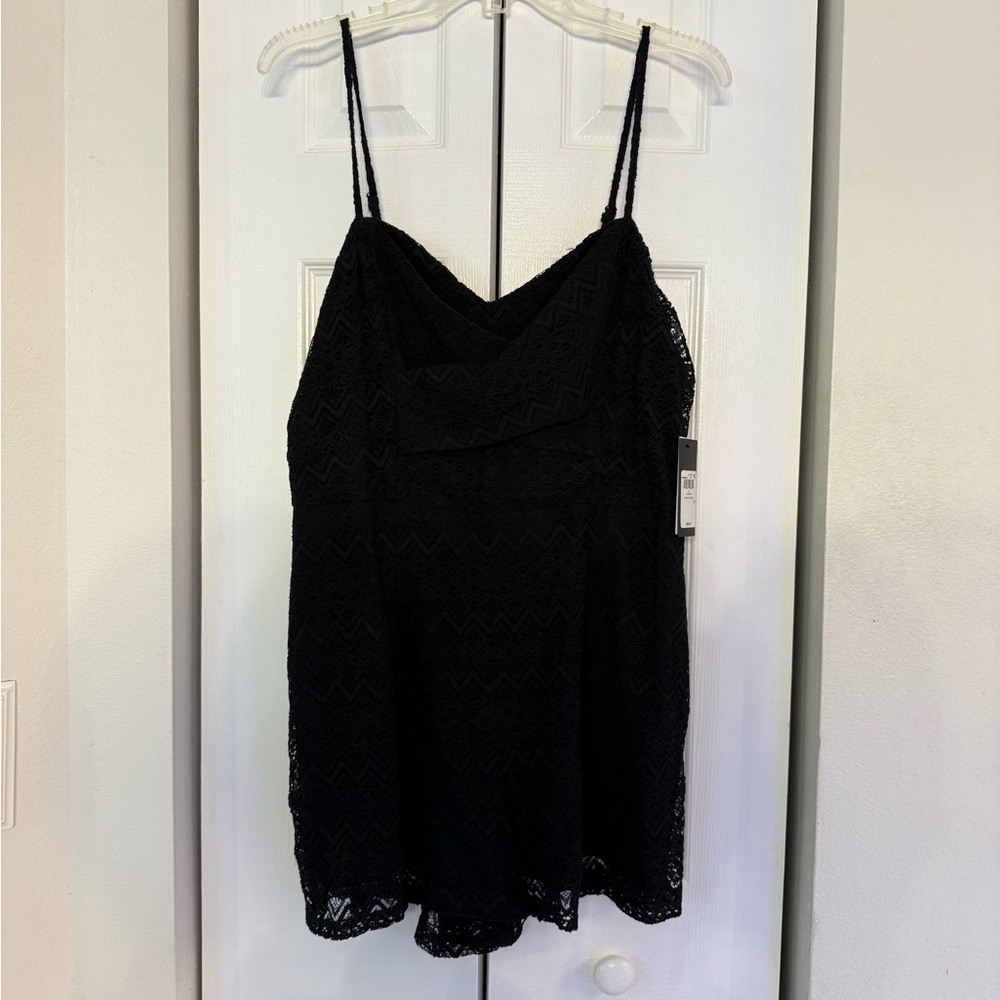 Guess Black Lace Romper – NWT, Size Large